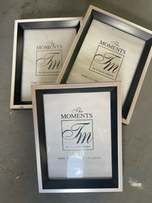 3 x Picture frames 6x8 photos. Price is for all 3 frames.