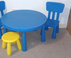 IKEA kids table and 3 chairs