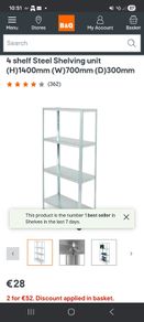 Metal Shelving Unit