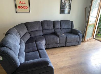 Grey corner sofa