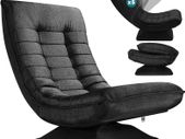 Armchair  Recliner 360 deg 5-way adjustable backrest: the ergonomically shaped