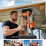 Magnetic Drill, 1550W Motor 50 mm Coring Diameter, 13000 N Magnetic Force, 0-550 RPM Variable Speed, Portable Electric Mag Drill Press Drilling Machine for Metal Surface, Home Improvement Image 5