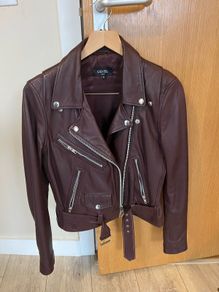 Genel leather jacket   Size S /uk 10 Like a new