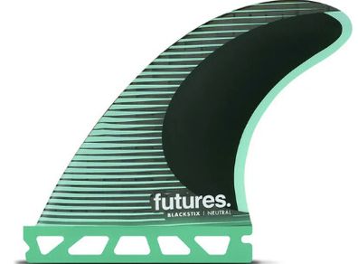 Futures Small F4 Blackstix Green Surfboard Fin