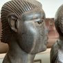 Pair of Vintage Mid Century African Art Hardwood Bust Carvings Image 10