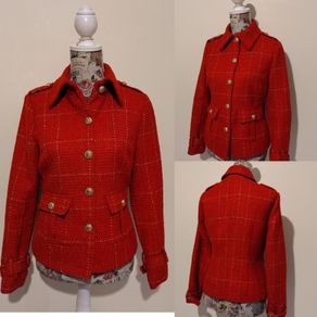 Stunning Military Style Red Jacket, New