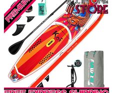 SUP Inflatable Stand Up Paddle Board 11'6"/11'/10'5" Ultra-Light with Inflatable Board,ISUP Accessories,Three Fins,Adjustable Paddle, Pump,Backpack, Leash,Waterproof Bag (FREE SHIPPING)