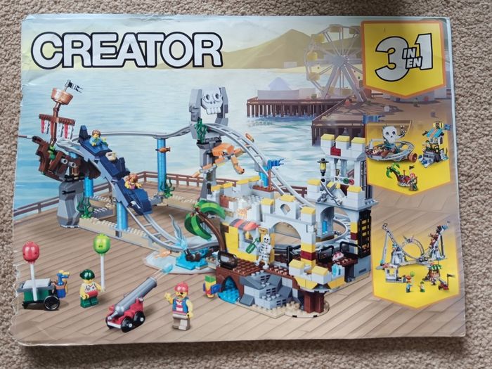 Lego compatible rollercoaster