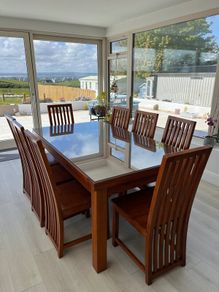 Solid Oak Table & Chairs