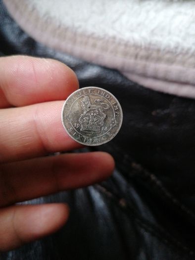1914 UK Silver Sixpence Coin