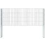 2D Gabion Fence Galvanised Steel 2.008x0.83 m 6 m (Total Length) Silver Image 2