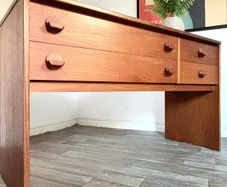 Vintage Retro Mid Century Teak Stag Compact Sideboard/Console