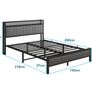 King Size Bed Frame With Storage Headboard Image 5