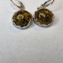 Vintage Style Sterling Silver Amber Drop Earrings Image 2
