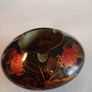 Vintage Hand Painted Oriental Lacquered Dish Image 2