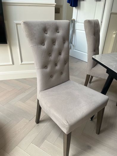 Kingsbury Velvet Dining Chairs x6