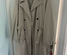 Zara mens long trench coat