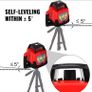 LaserLevelSelf-Leveling,360Rotary500m,VerticalHorizontalScanningMeasurementTools,Red laser kit Image 8
