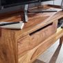 Solid Wood TV Stand  Modern Entertainment Unit & Media Cabinet Image 4