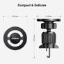 Magsafe Car Mount for Air Vent, Magnetic Phone Holder for Cars Cradle Compatible with iPhone 17 Pro Max Air/16/15/14/13/12 Series & MagSafe Case with Metal Plates(Black) Image 2
