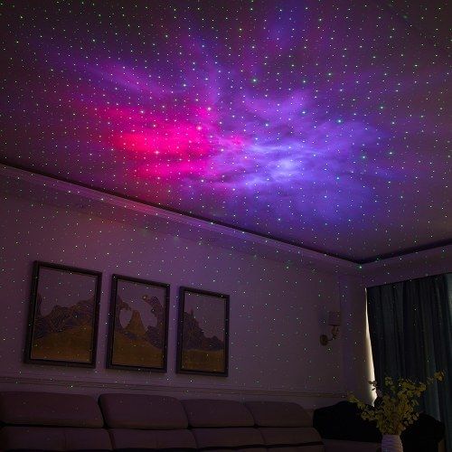 Bluetooth speaker with LED Projection Lamp Galaxy Star Projector Night Light Lamp Ocean Starry Nebula/ Laser Star/ Moon Projection, USB Charging, for Wedding, Party, Kids Room, Birthday