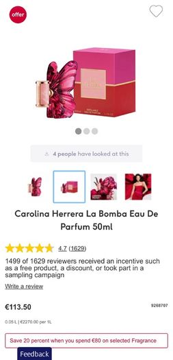 Carolina Herrera La Bomba parfum for her
