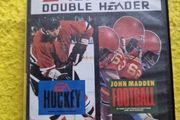 Ea Sports Double Header Hockey plus John Madden Football Arcade Retro Games Original