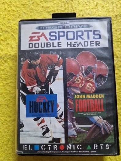 Ea Sports Double Header Hockey plus John Madden Football Arcade Retro Games Original