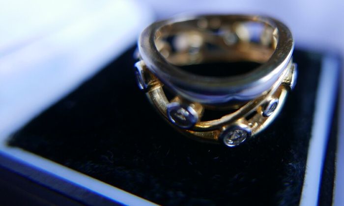 Vintage 925 Sterling Silver Gold Plated Ring Women Fashion Jewelry Cubic Zircon Ring