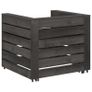 6 Piece Garden Lounge Set Grey Impregnated Pinewood Image 6