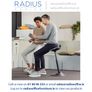 Muvman Black Variable Standing-Sitting and High-Low Office Stool Image 2
