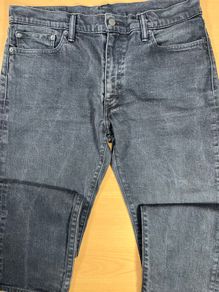 Levi's 504 Men Black Straight Regular Stretch Jeans W35 L30