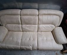 White Leather couch