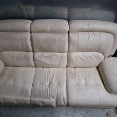 White Leather couch