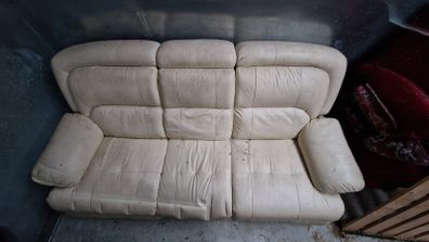 White Leather couch