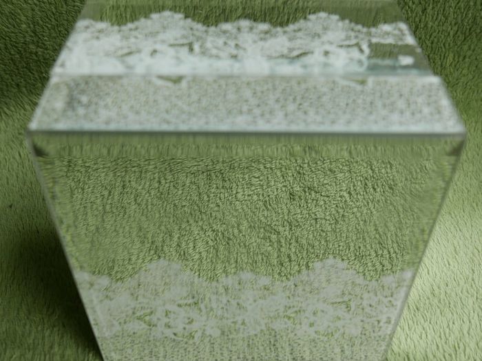 Vintage Mirrored Trinket Box - Vintage Original Box | Decorative Glass Cube