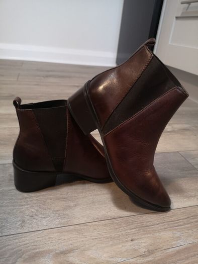 Gallery Leather Ankle Boots Size Uk 6