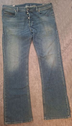 Diesel Zatiny Men's Bootcut Jeans W36 L32 Mid Blue Wash Denim Classic Fit