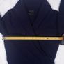 Massimo Dutti Navy Blue Shawl Collar Belted Sweater Knit Wool Cashmere Dress Size M Image 8