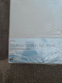 coolmax cotton flat sheet