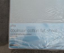 coolmax cotton flat sheet