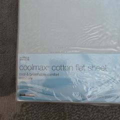 coolmax cotton flat sheet