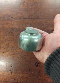 Pewter Ships ink well
