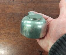 Pewter Ships ink well