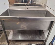 Dog grooming stainless steel bath