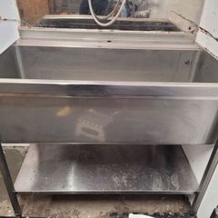 Dog grooming stainless steel bath