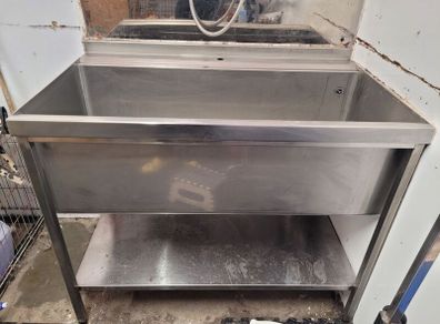 Dog grooming stainless steel bath