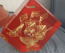 Vintage Portuguese Souvenir Paperweight