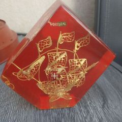Vintage Portuguese Souvenir Paperweight