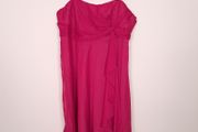 Debut Pink Chiffon Sleeveless Strappy/Strapless Side-Knot Draped Cocktail Mini Dress 20UK/48EU